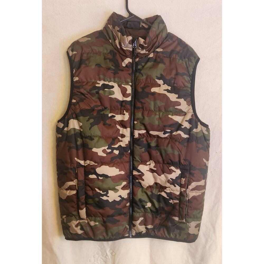 Swiss Tech Camouflage Puffer Vest Men's - LARGE (42-44)